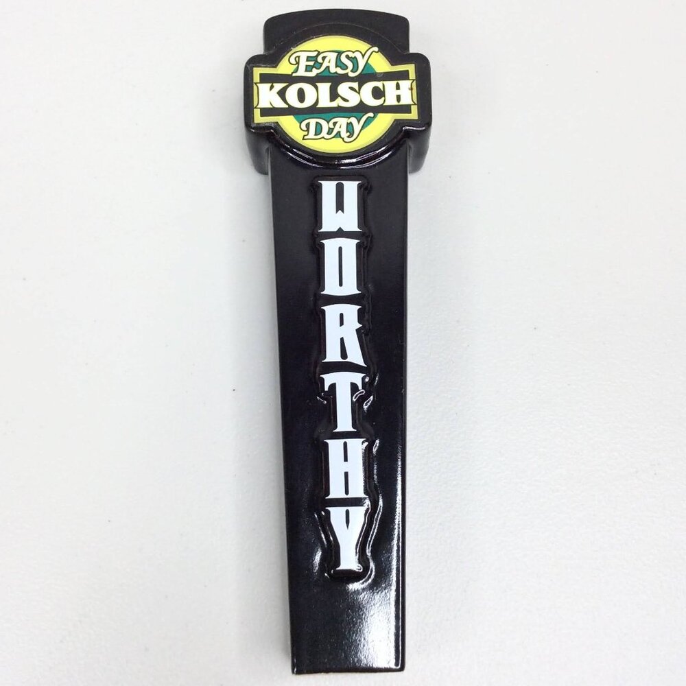 Worthy Brewing Company Easy Day Kolsch Beer Tap Handle 9.5”‎ Tall Bend Oregon